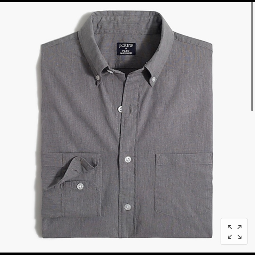 J. Crew Slim flex washed casual dress shirt grey Size S